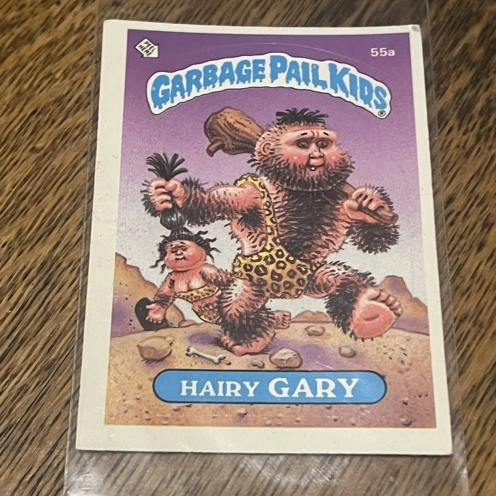 Vintage 1985 Garbage Pail Kids 55a HAIRY GARY Glossy BB2 Topps Card